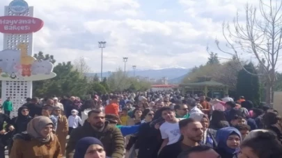 Kayseri Hayvanat Bahçesi bayram yaptı