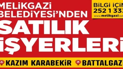 Kayseri Melikgaz Belediyesi’nden işyeri almak fırsatı