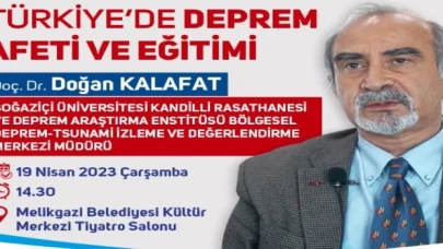 Kayseri Melikgazi’de deprem seminerleri sürüyor