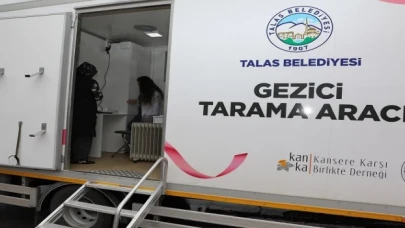 Kayseri Talas’ın ’gezici kanser tarama aracı’ yollarda