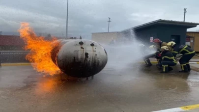 Kocaeli İtfaiyesi’nden acil durum ekiplerine eğitim