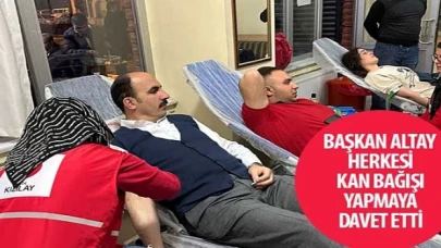 Konya Büyükşehir Belediye Başkanı Uğur İbrahim Altay Herkesi Kan Bağışı Yapmaya Davet Etti