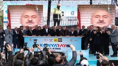 Konya Şehir İçi Ulaşımında Tarihi Gün: KONYARAY Banliyö Hattının Temeli Atıldı