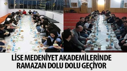 Lise Medeniyet Akademilerinde Ramazan Dolu Dolu Geçiyor