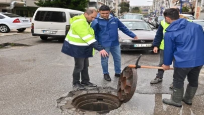 Manisa’da MASKİ ekipleri yağış sonrası sahada