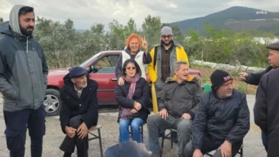 Muğla'da arazilerine çimento fabrikası yapılmasına direnen köylüler yol kapattı