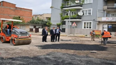 Balıkesir sokakları asfaltlanıyor