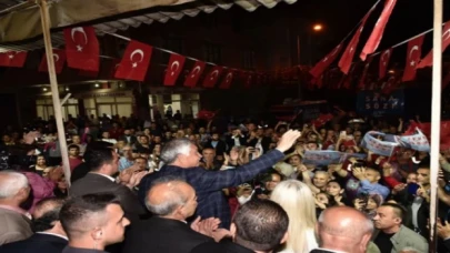 Başkan Karalar’dan gece mitingi