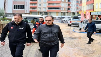 Bilecik’te Vali Kızılkaya ’su baskını’ incelemesi