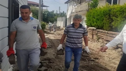 Göynük Mahallesi’nde yol çalışmaları devam ediyor