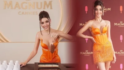 Hande Erçel Cannes'da fırtına gibi esti