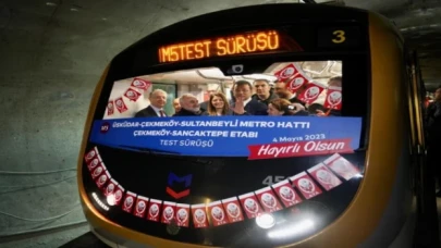 İstanbul’da bitme aşamasındaki metro test sürüşünde