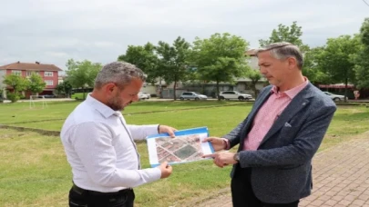 İzmit’te Yeşilova’ya konforlu park için kollar sıvandı