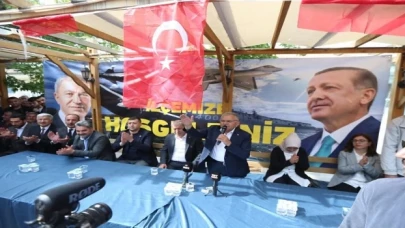 Kayseri protokolüne Tomarza’da meşaleli karşılama