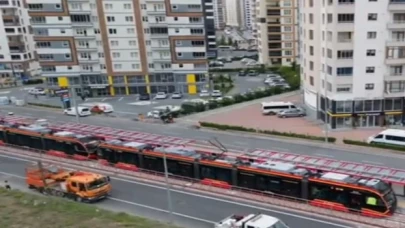 Kayseri’de yeni tramvay teste başladı