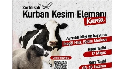 Kurban Kesim Kursu İçin Kayıtlar Başlıyor