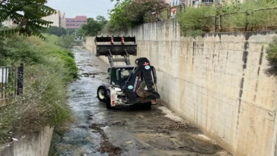 Manisa’da olası taşkınlara karşı önleme devam