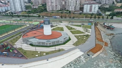 Rize’de ’Deniz Feneri’ sonunda yandı