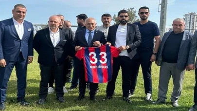 TFF Başkanı Mehmet Büyükekşi Yeni Mersin İdmanyurdu’nu Ziyaret Etti