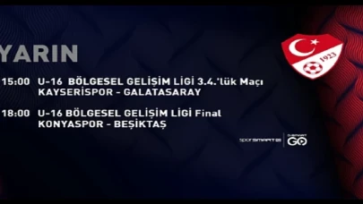 U16 Gelişim Ligi 3’üncülük ve Final karşılaşmaları D-Smart ekranlarından canlı yayınlanacak