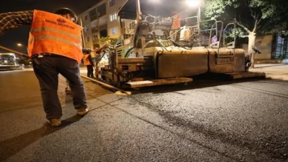 Bursa İnegöl Park Caddesi’nde sıcak asfalt tamamlandı