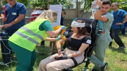 Edirne’de özel hastanede ’Acil Durum ve Afet Tatbikatı’