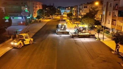 İnegöl Belediye Başkanı Alper Taban Park Caddesinde Sıcak Asfalt Tamamlandı