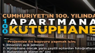 Kayseri Talas’ta 100 apartmana 100 kütüphane