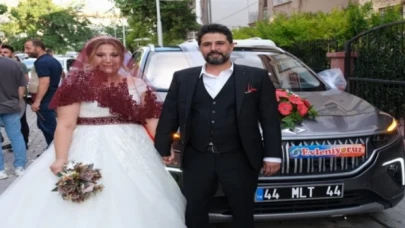 Malatya’da Togg gelin arabası oldu