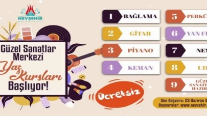 Nevşehir Güzel Sanatlar Merkezi kayıtları başladı