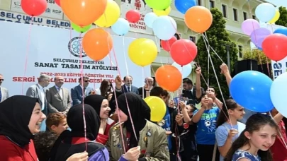 Selçuklu Sanat Tasarım Atölyesi, eğitim dönemini atölyelerde eğitim alan çocukların el becerilerinden oluşan muhteşem bir sergi ile sonlandırdı