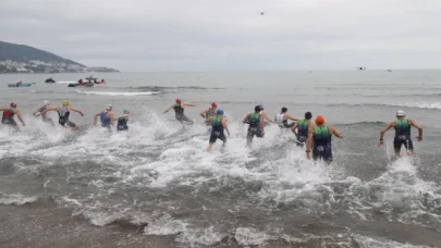 Triatlon şampiyonası nefes kesti