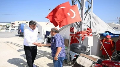 Başkan Kocaman bayramda Hatay’da