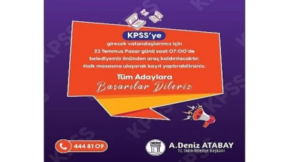 Didim Belediyesi’nden KPSS’ye girecekler için ücretsiz otobüs