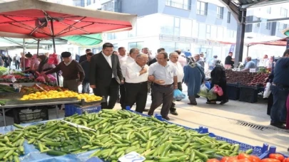 Kayseri Talas Anayurt Pazar Yeri’ne protokolden ziyaret