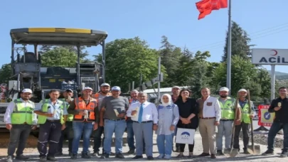 Kütahya’da personeli serinleten ikram