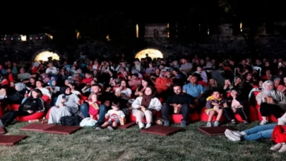 Nevşehir’de açık hava sinema keyfi