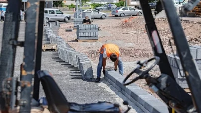 Stadyum yanı üst geçit ve bağlantı yolunda son rötuşlar