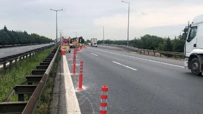 Stadyum yolu için TEM’de çalışmalar başladı