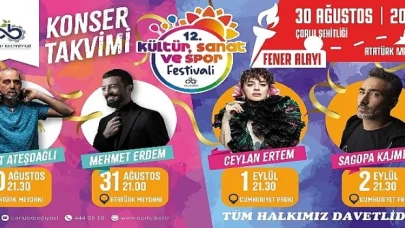 12. Kültür, Sanat ve Spor Festivali Başlıyor