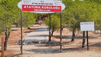 Ayvalık’ın Mesire Alanı’nda kent mobilyaları baştan sona yenileniyor