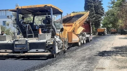 Bodrum Turgutreis’te Sıcak Asfalt Çalışması Başladı