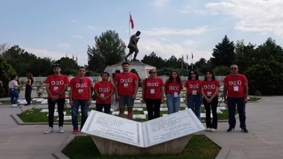 DEÜ Zafer Yürüyüşü için Afyon Kocatepe’de