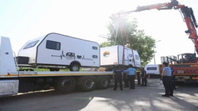 Karavan çekiciler iş başında! Bedava tatile belediyeden geçit yok