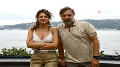 Oktay Kaynarca ve Ebru Özkan Saban, set öncesi bir araya geldiler