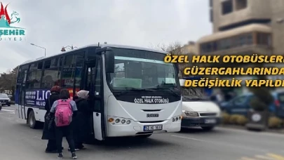 Özel Halk Otobüsü güzergahlarında geçici değişiklik