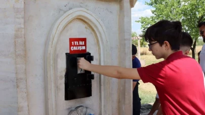 Su sıkıntısı yaşanan Keşan’da, çeşmeler ücretli hale getirildi