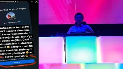 Ünlü DJ Mahmut Görgen’den Instagram Mavi Tik Tartışması