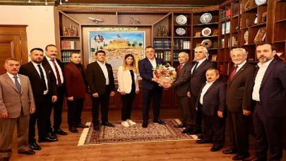 Ahilik Haftası Kutlama Heyeti Başkan Savran’ı Ziyaret Etti