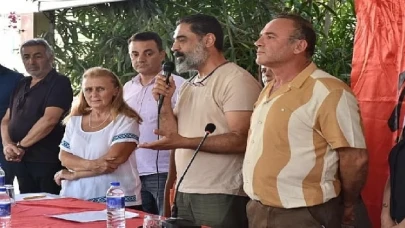 Başkan Atabay Didim Cem Evi’nde düzenlenen basın açıklamasına katıldı